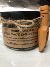 Load image into Gallery viewer, Loose Sage w Palo Santo chips a authentic raw ROSE QUARTZ and more