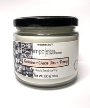 Load image into Gallery viewer, Nectarine+Green Tea+Peony 8 oz Coconut Soy Blend Candle
