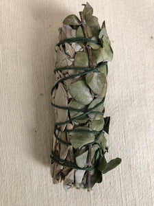 4-5” Sage smudge stick - eucalyptus (1)